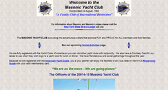 Desktop Screenshot of masonicyachtclub.com